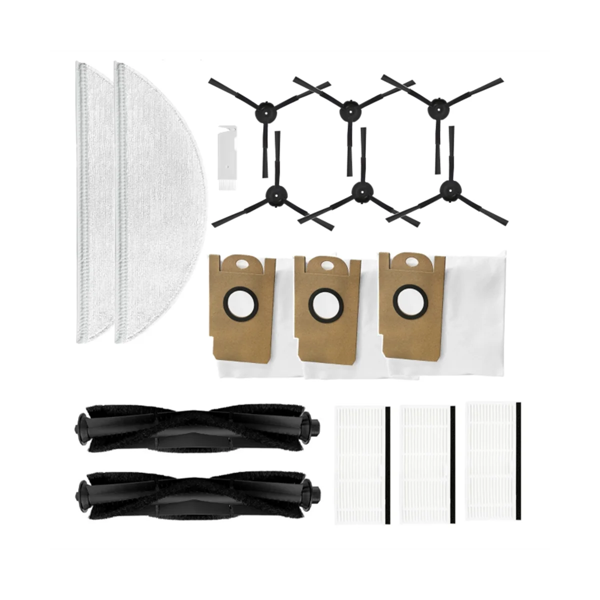 掃除機ロボット用スペアパーツ,r1,lidstro s1,メインブラシ,モップクロス,HEPAフィルター,ダストバッグの交換,スペアパーツ