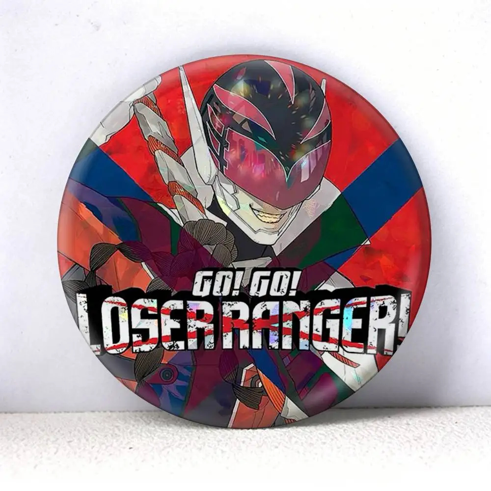 sentai daishikkaku Go! Go! Loser Ranger!  75mm 58mm 44mm 25mm Brooch Backpack Hat Pins Accessories Toys Badge