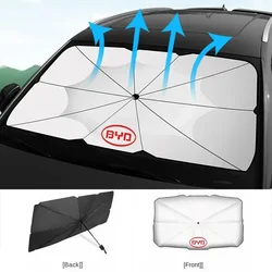 Car Windshield Sun Shade Cover Auto Accessories Anti UV Sun Parasol For BYD Atto 3 Act 3 Tang F3 E6 Dmi Yuan plus Song ev f0 f3