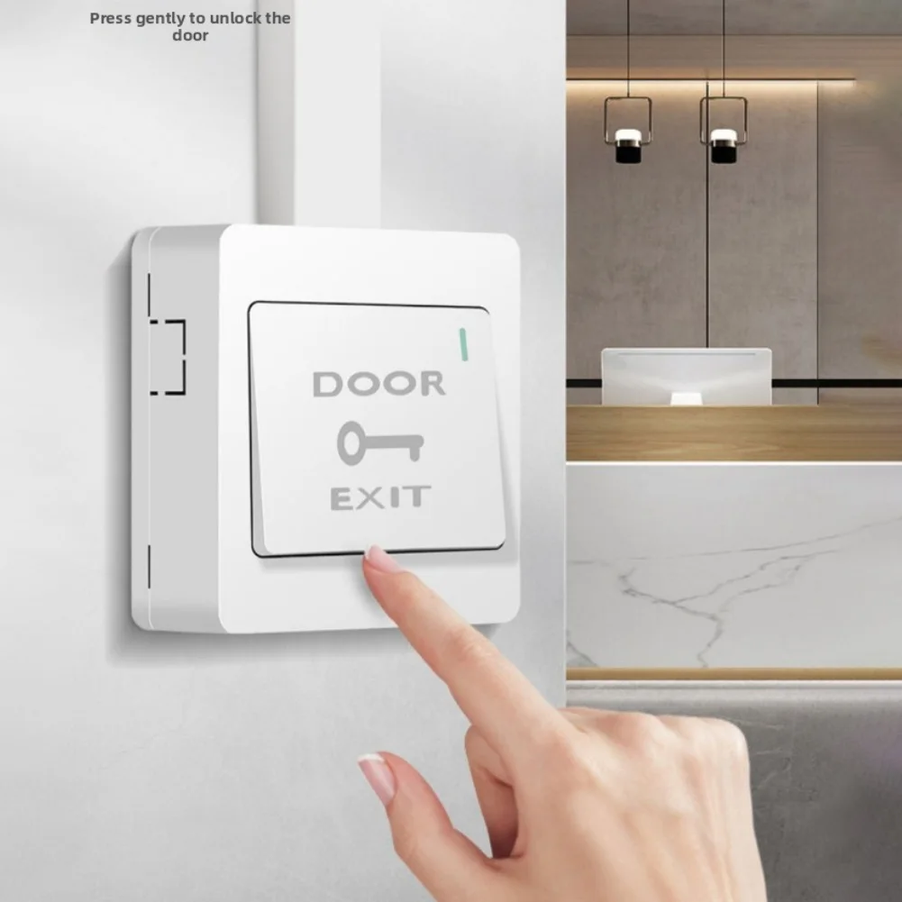 1PCS Push-button Door Switch Automatic Reset Exit Buttons For Access Control Switches Control Panels PC Weatherproof Tool