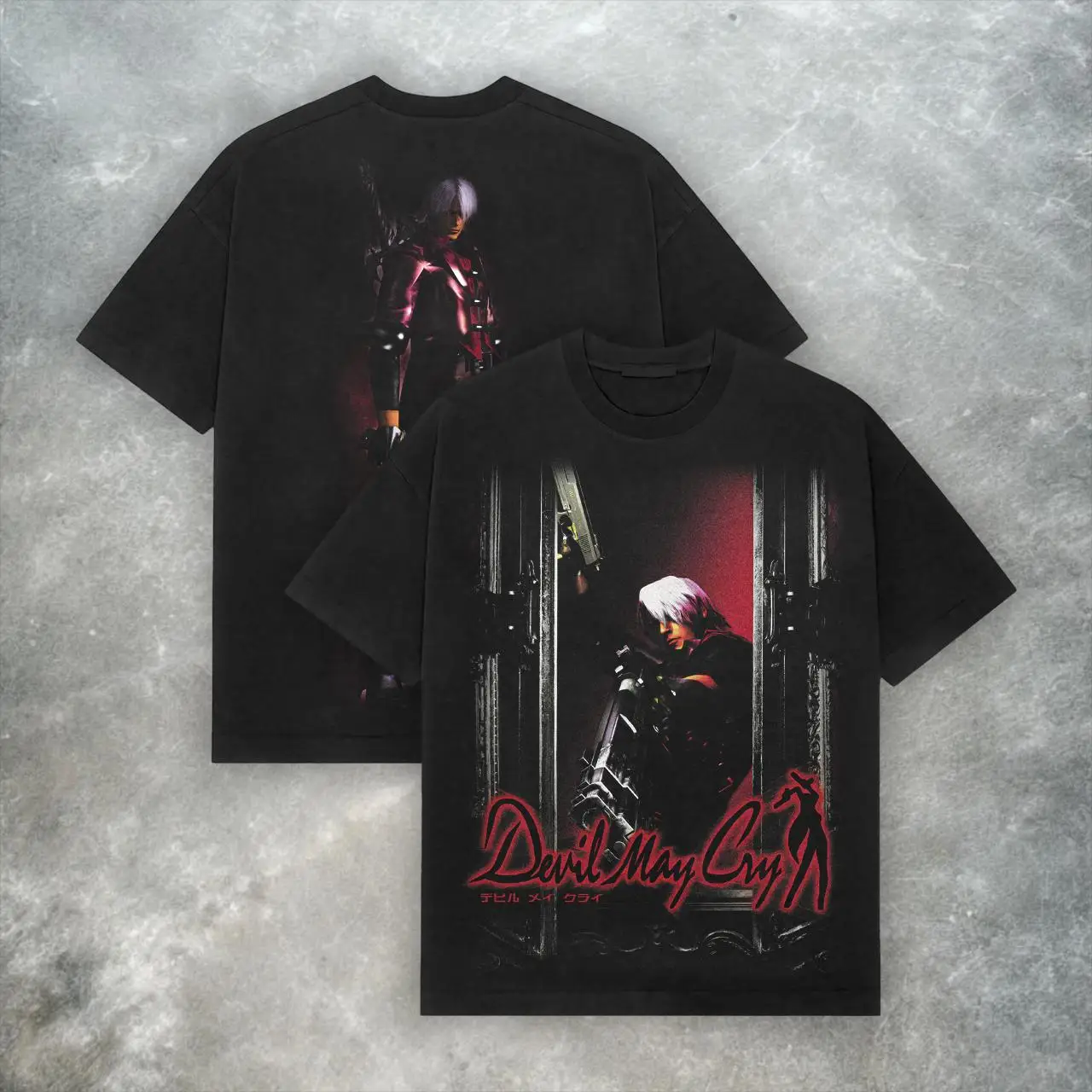 Devil May Cry T-Shirt Retro Y2K Video Game Tee Gothic Streetwear Summer Men's and Women's Loose and Breathable T-shirt Top