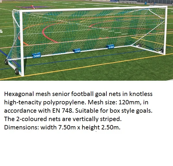 Rede de gol de futebol de tamanho completo, substituição de rebote, 24x8 pés, rede de poste de gol de futebol para treinamento