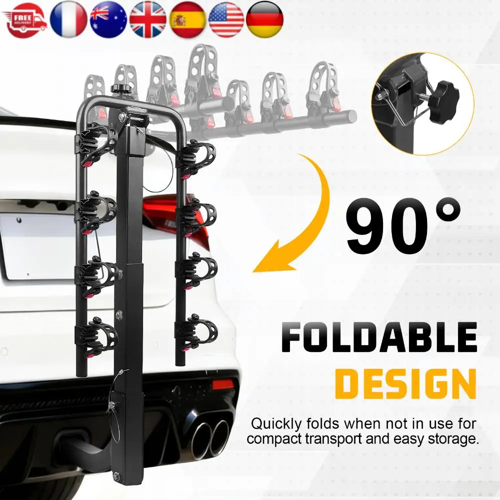 

Bicycle Rack Carrier Foldable Bicycle Carrier Rack for Cars Trucks SUVs Minivans