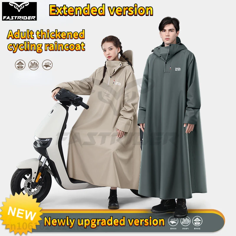 Electric Vehicle Raincoat Motorcycle Long Full-body Rainstorm Poncho Adult Thickened Cycling Raincoat for Men and Women