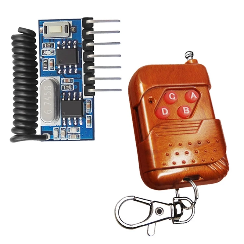 Приемник радиочастотный 315 МГц, модуль декодера кода для обучения, беспроводной 4-канальный выход для пультов дистанционного управления, кодирование 1527 2262
