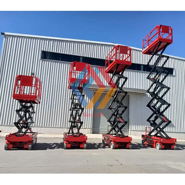 2025 6m 12m Electrical Lift Platform Battery Powered Lifting Platform Sissor Ladder Work Platform Movable Scaffold Scissors Lift