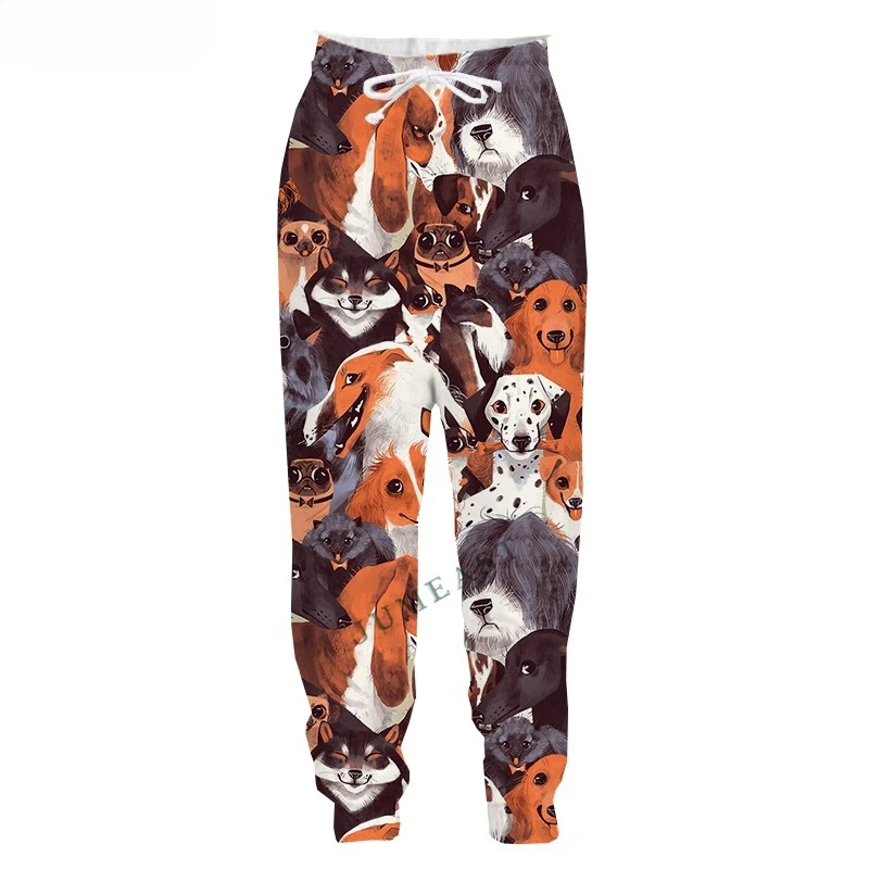 Animal Dog 3D Cartoon Y2k Pants Man Sweatpants Spring Autumn Streetwear Casual Long Sport Pullover Length Men\'s Trousers Camping