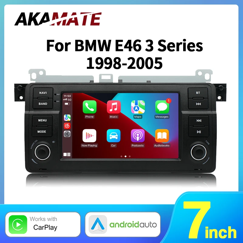 2Din Car Radio for BMW 3 Series E46 1998-2005 Android Multimedia Player Automotive CarPlay Android Auto FM RDS GPS Navigation