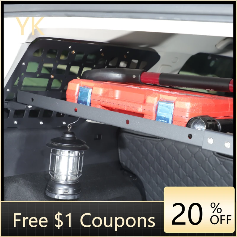 

Aluminum Alloy Black Car Trunk Cargo Luggage Multi-function Shelf Storage Tray Rack For Great Wall Tank 400 2023-25 Accessories