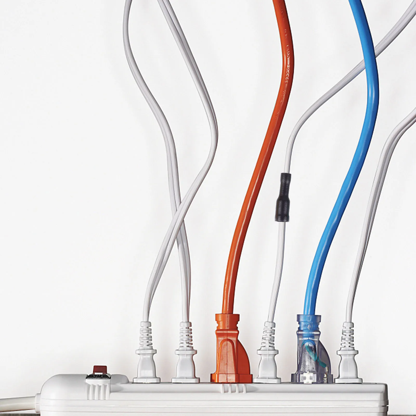 

100Pcs Safe Copper Butt Terminals Connectors Durable Electrical Cable Pin Wide Port Design for Household Appliances