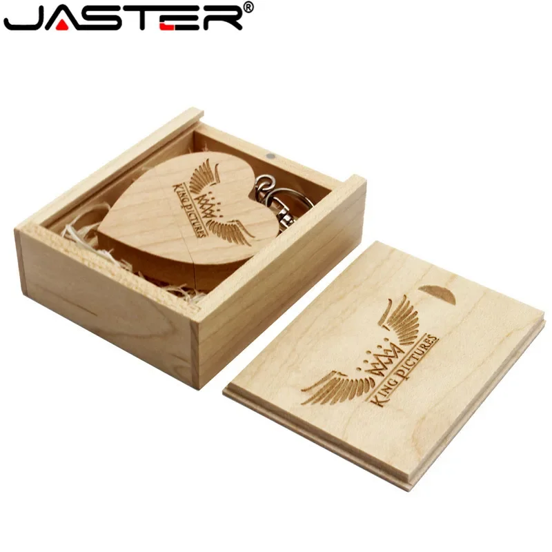 JASTER – clé USB créative en bois de noyer avec LOGO gratuit, 8 go, 16 go, 32 go, 64 go, plus de 10 pièces