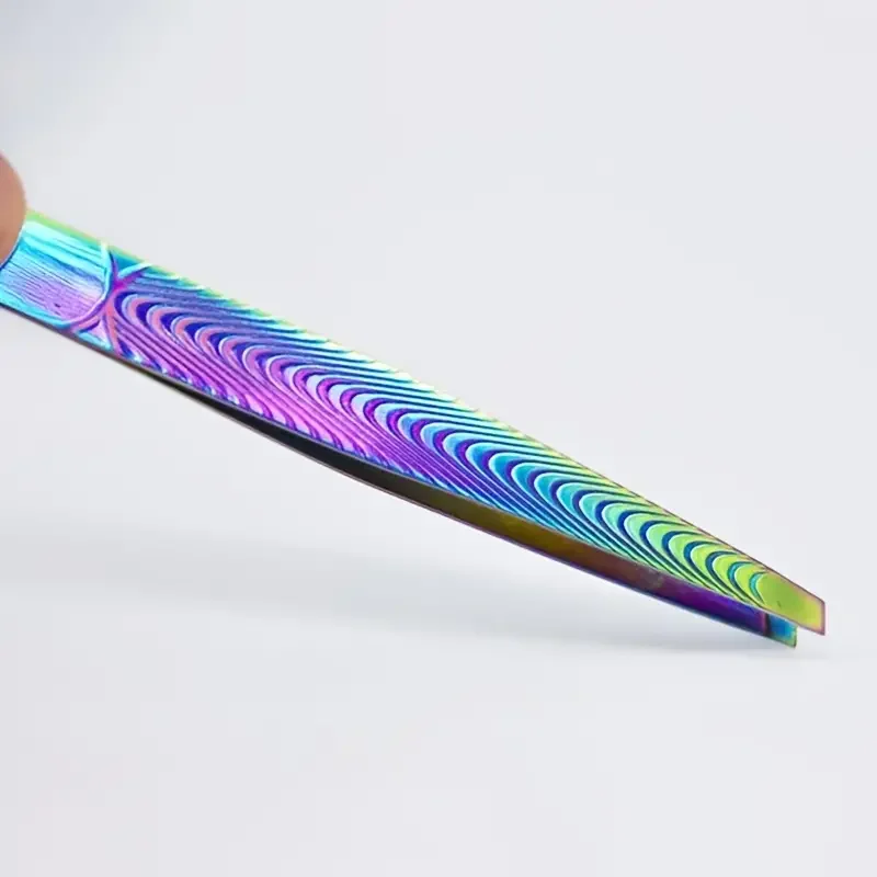 1Pcs  Professional Eyebrows Tweezers Trimmer Beard Eyelash Brow Hair Removal For Face Makeup Tool Man Or Women