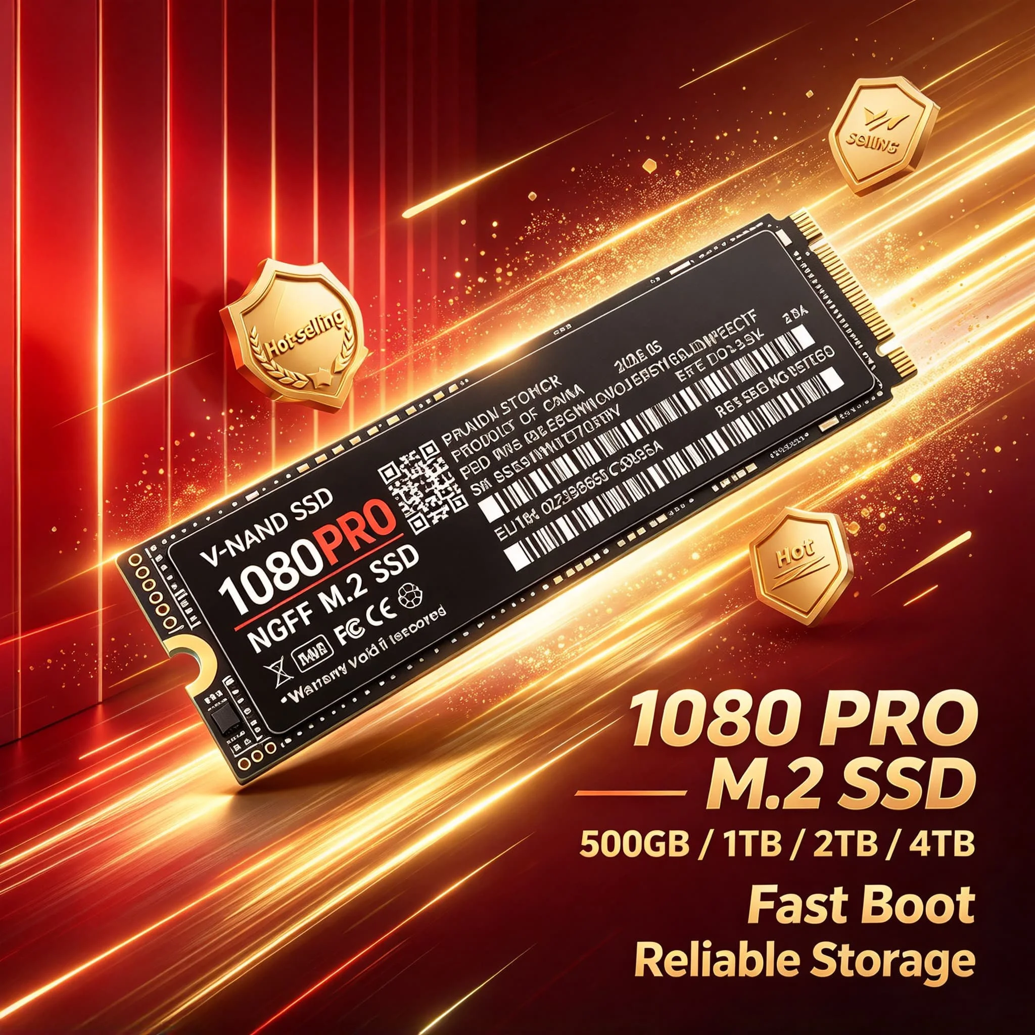 NGFF SSD 1080PRO M2 SATA3 Inside Solid State Drive PC  4TB 2TB 500GB 1TB Fast Internal Hard Disk Laptop Desktop Computer