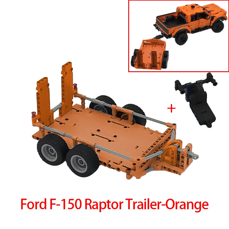 NIEUWE Technische Trekhaak Kraan Platform Hardtop Bumper Dakdrager Bouwstenen voor F-150 Raptor DIY 42126 UP Baksteen Speelgoed Cadeau - afbeelding 1