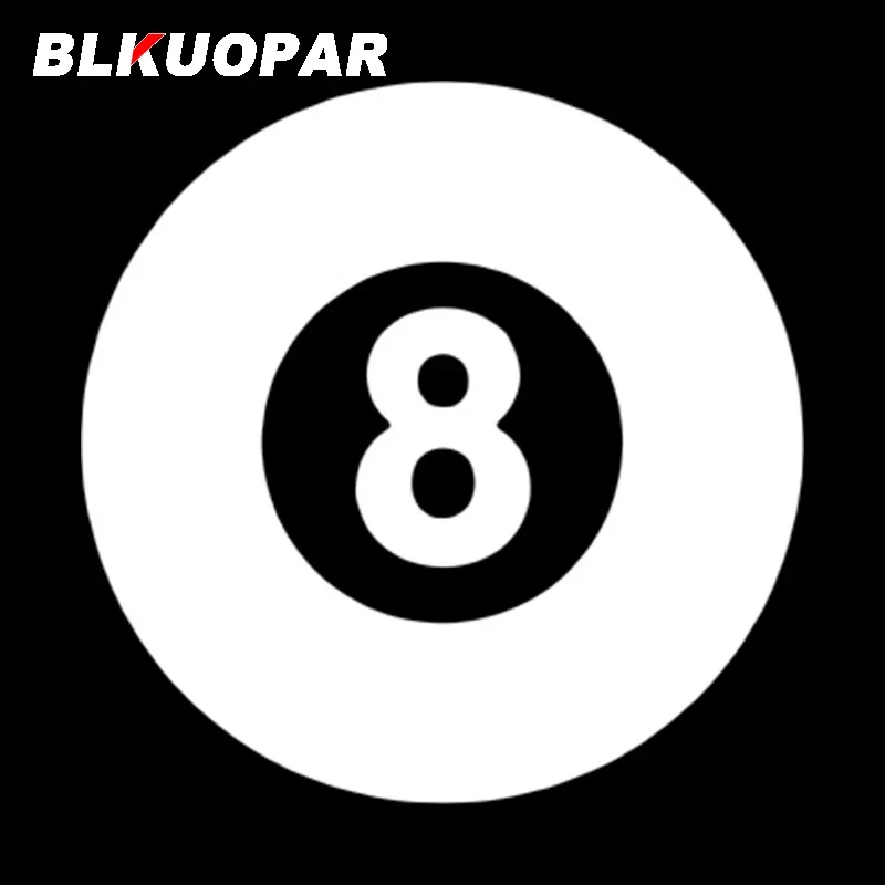 BLKUOPAR Billiards Ball Car Sticker Funny Simple Waterproof Occlusion Scratch Vinyl JDM Decal Air Conditioner Car Door Protector