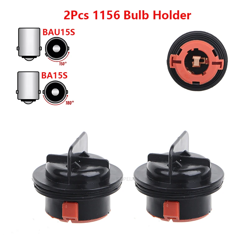 

2x Car Light Socket For VW Golf V Golf 5 Touranor California T5 Camper Caddy 1156 Bulb Holder Base Accessories