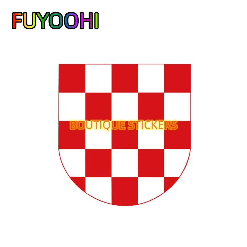 

FUYOOHI Personality Croatia Coat of Arms Flag Car Sticker Accessories Laptop Decal Waterproof Sunscreen Vinyl PVC