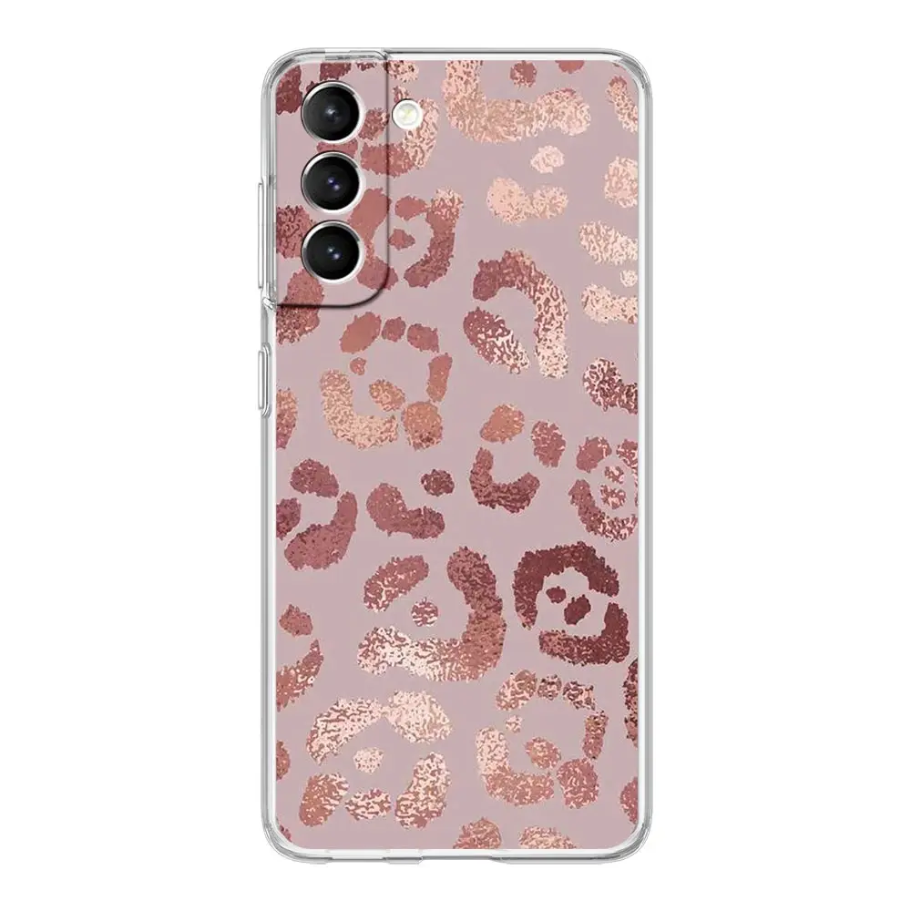 Rose Gold Pink Princess Queen Phone Case For Samsung Galaxy S21 Plus S20 FE S22 Ultra 5G S10E S10 S9 S8 Note 20 10 Lite Cover