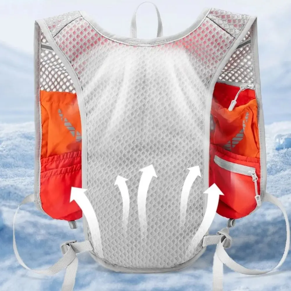 

Breathable Sports Marathon Backpack Waterproof Multiple Pockets Ourdoor hiking backpack Nylon Material Adjustable