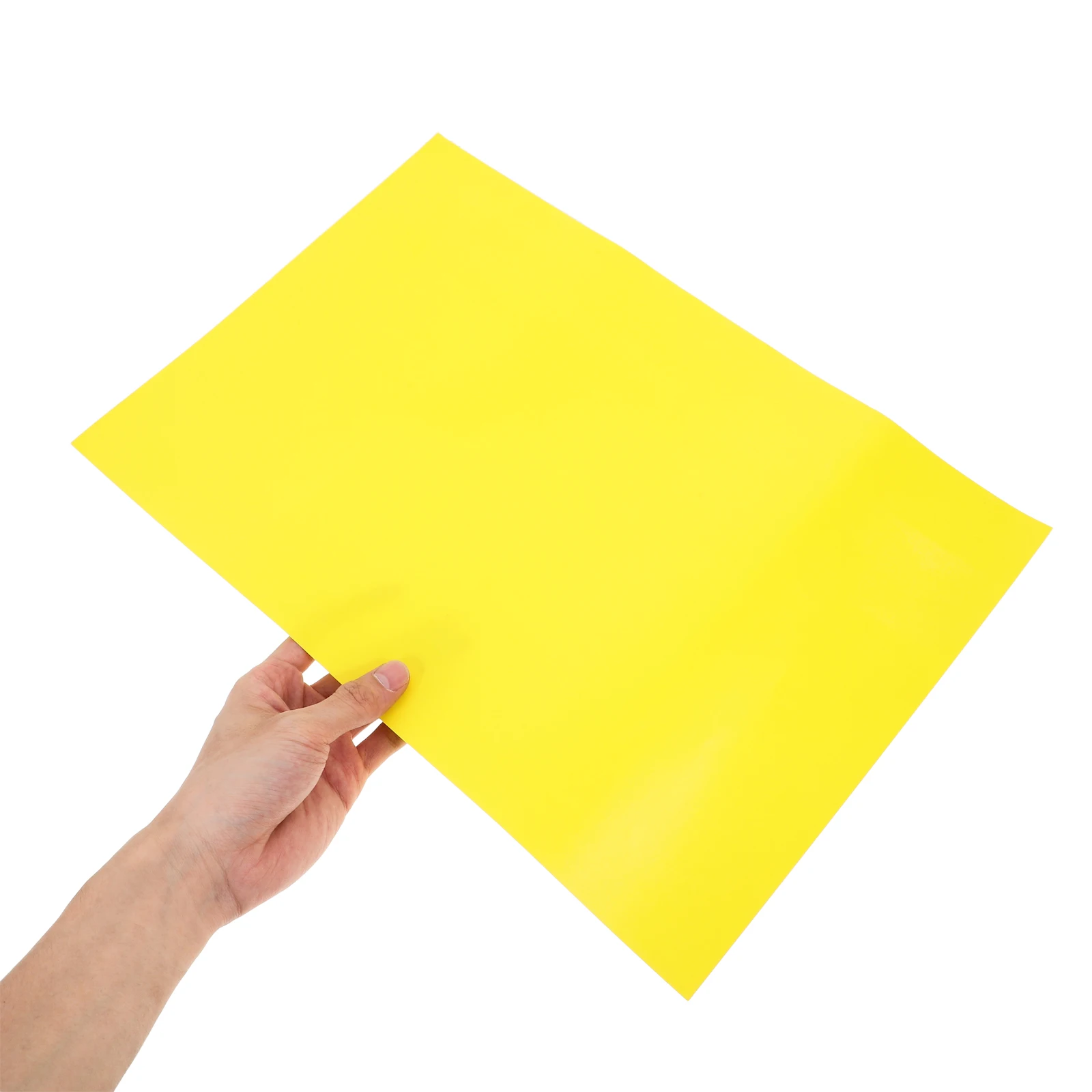 

50 Sheets Blank POP Advertising Paper Yellow Double Sided Price Tags Promotional Sale Signs Labels Retail Market Events Folder