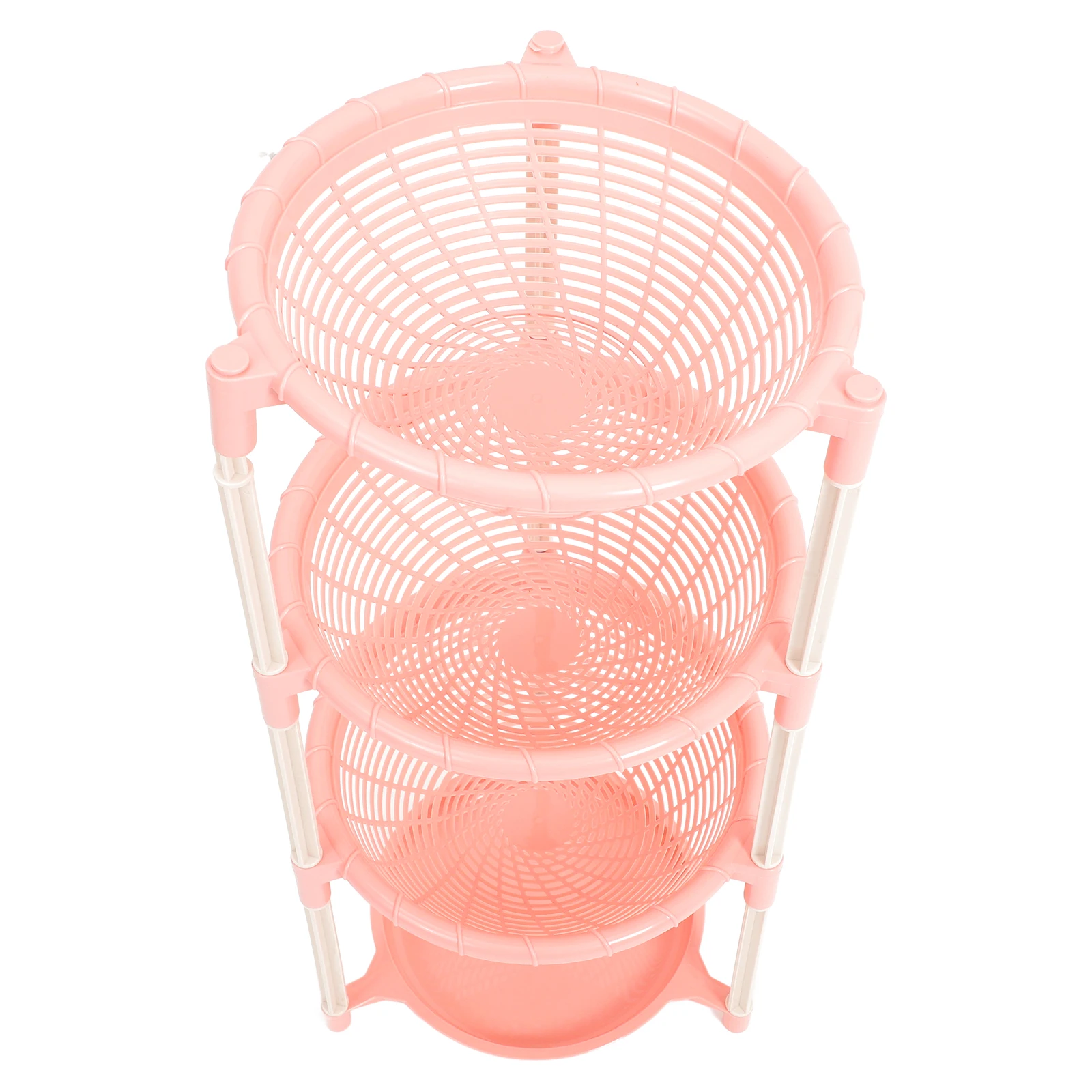 

1 pc Kitchen Storage Rack Multi-Layer Vegetable Basket Drainage Holes Pp Material Space Saving Organizer For Kitchen Bathroom