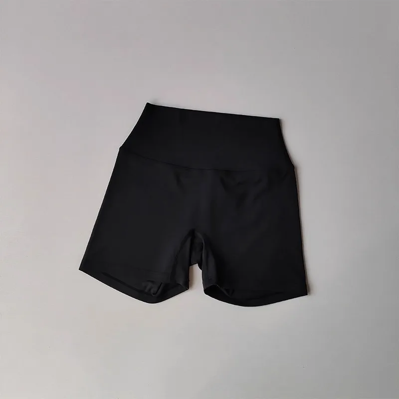 Sommer-Sonderangebot Yoga-Shorts mit hoher Taille, atmungsaktiv, schnelltrocknend, kurze Yoga-Hosen für Fitness, Laufen, Radfahren, Workout, Gym-Bekleidung – Detail 7