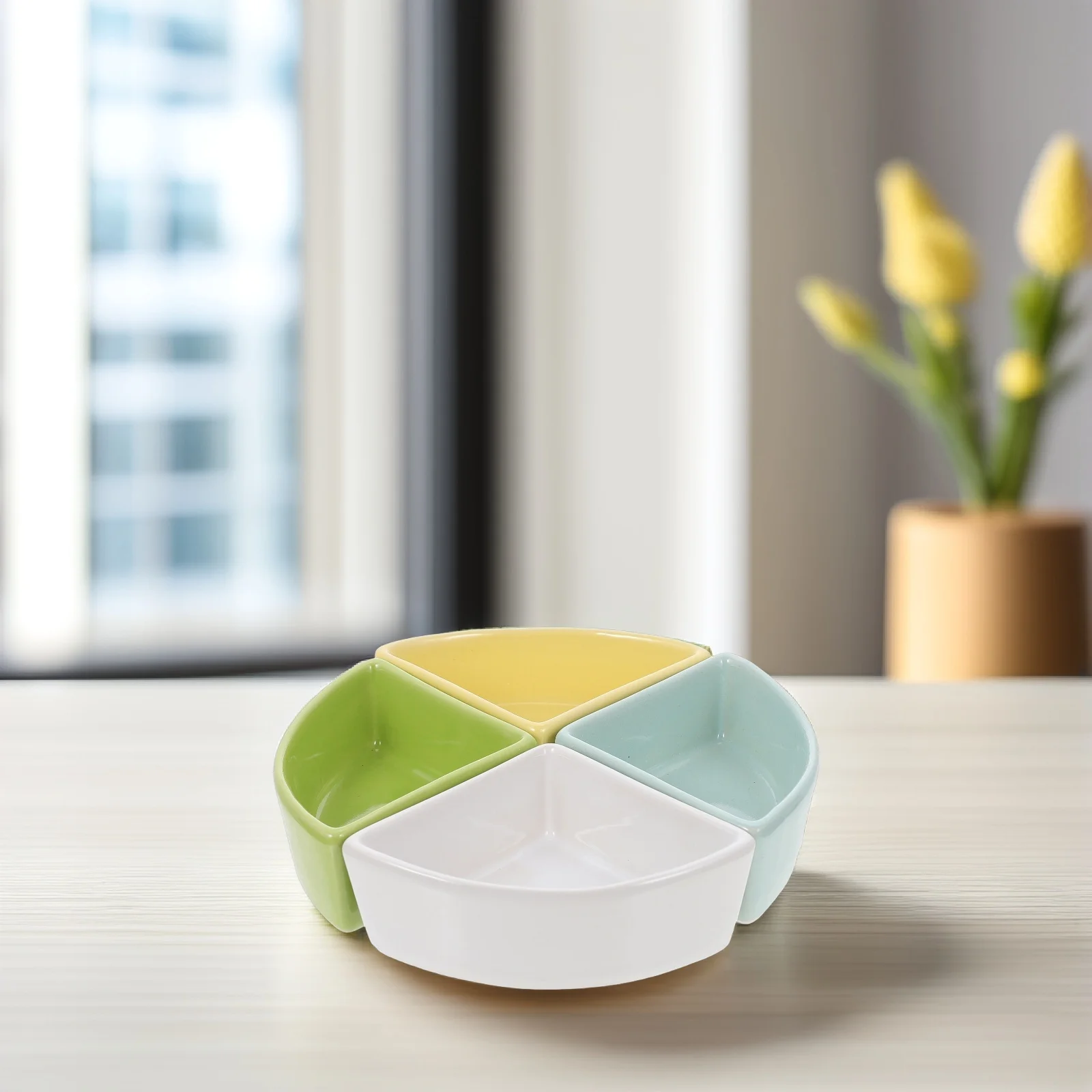 

4Pcs Ceramic Food Bowl Hedgehog Feeder Small Pet Feeding Dish Guinea Pig Hamster Feeding Bowl Smooth Surface Hamster Feeder