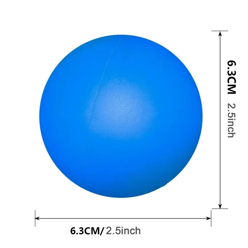 6.3CM Silicone Massage Lacrosse Balls For Neck Arm Leg Muscle Relax Yoga Deep Tissue Massage Trigger Point