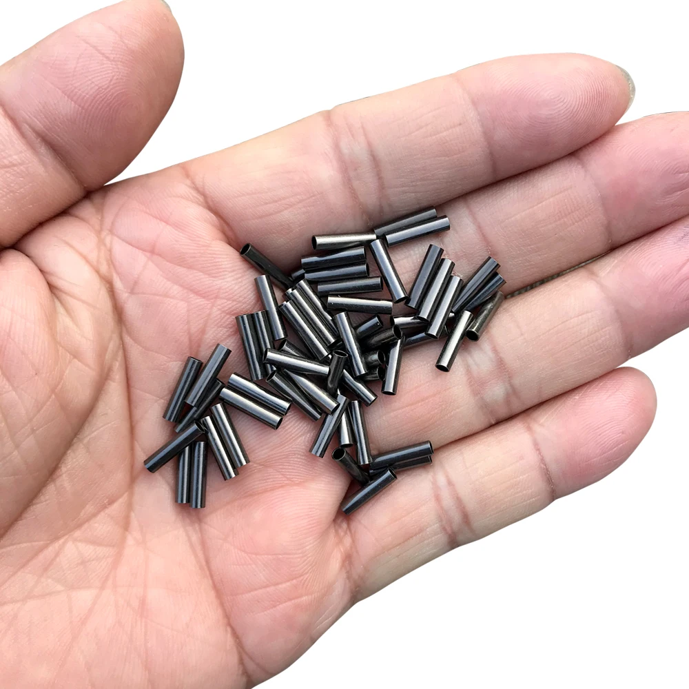 300 Stück/Box Angelzubehör: Kupfer-Crimphülsen, Runde Loop-Hülsen, Drahtvorfächer, Messing-Rigging-Tackle-Box, Pesca-Leinenverbinder – Detail 6