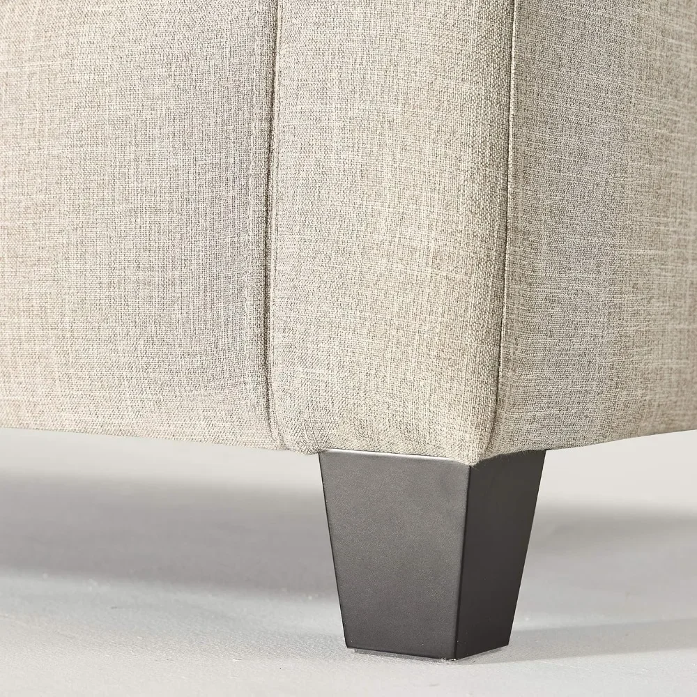 Living Room Sofa, Easy, Tool-Free Assembly, Beige Couch Sofa