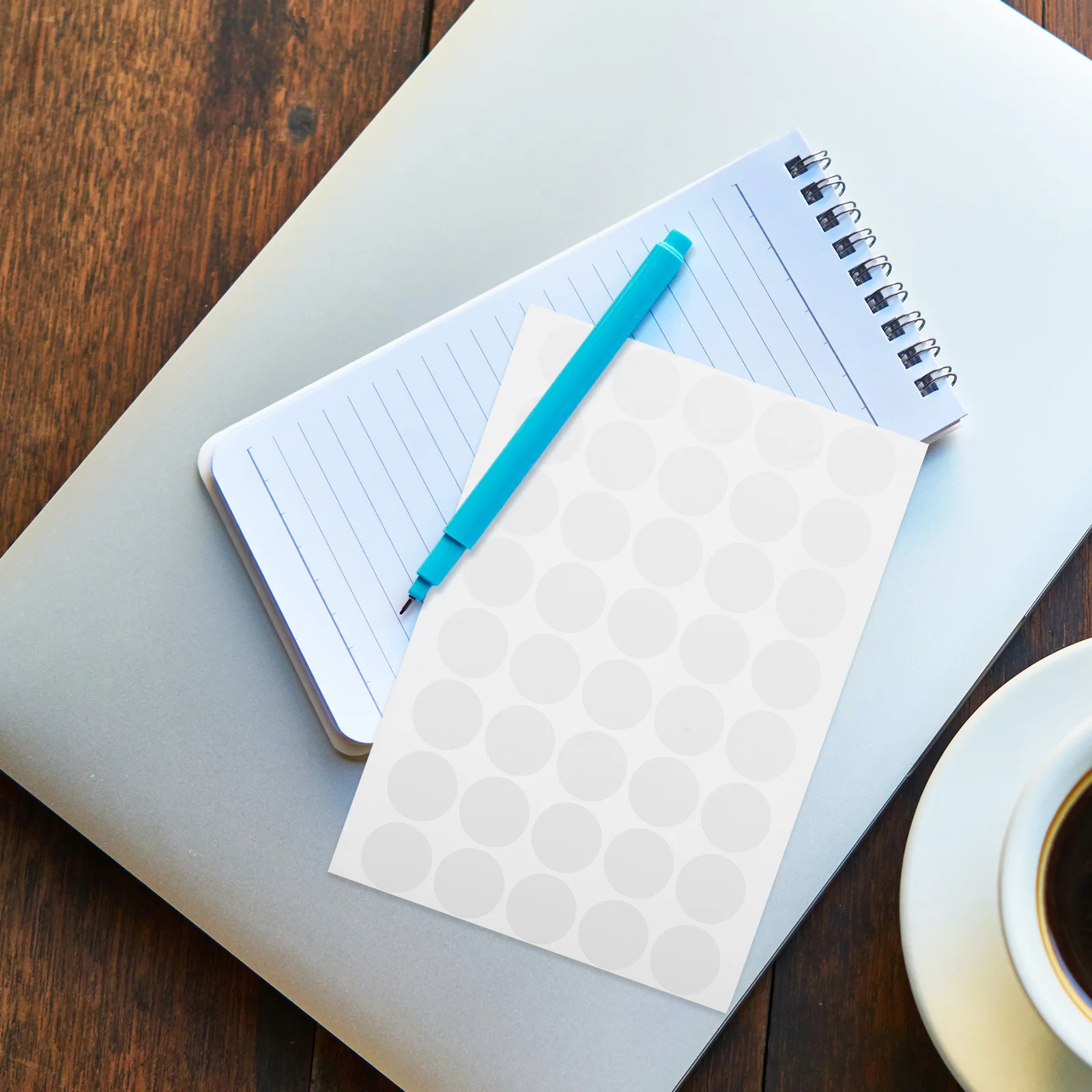 10 Sheets Circle Label Stickers Removable Adhesive Dots for Business Displays Gift Sealing Paperwork Sorting Organization