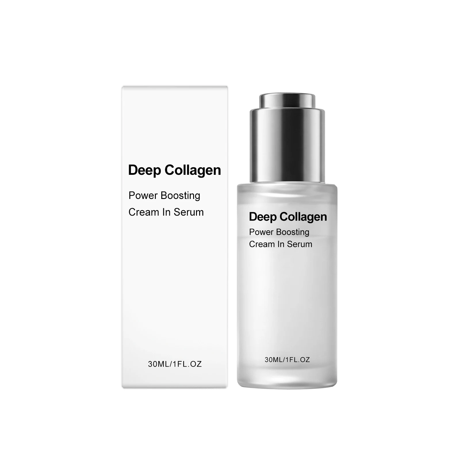 Deep Collagen Power Boosting Cream Hydrating Improves Fine Lines Enhance Skin Elasticity Brighten Skin Ton Firming Lifting Serum