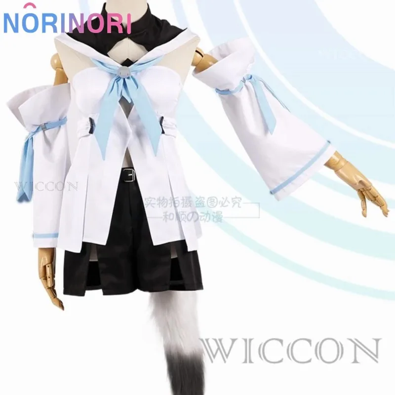 CyVirtual VTuber Youtuber Hololive Shirakami Fubuki أزياء تنكرية شعر مستعار ذيل الأذن أغطية الرأس الحيوان الثعلب ملابس أنيمي تأثيري Costu #5