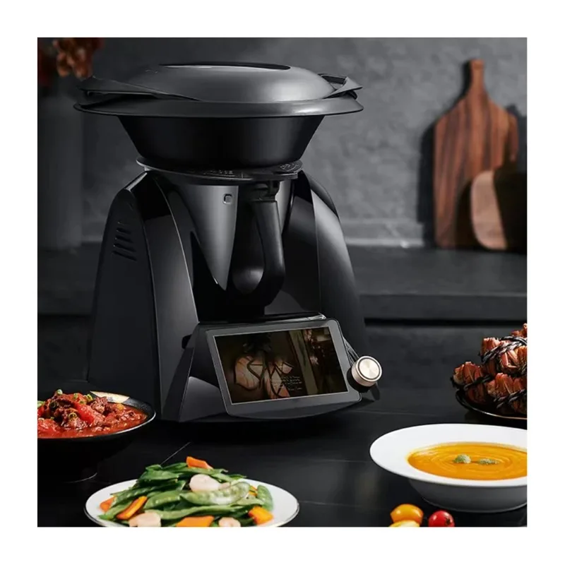 

Multifunction Cooking Robots Food Processor Mixer Blender with Chopper,grinder and Colored Screen Cooking Robotser