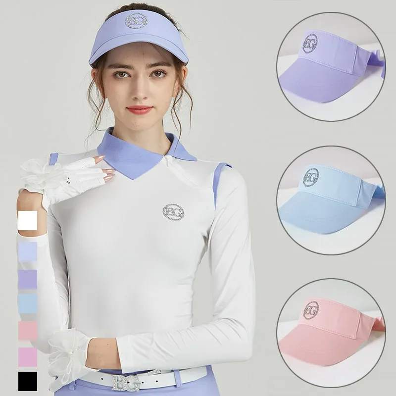 Blktee Women Empty Top Sunscreen Golf Caps Ladies Quick Dry Adjustable Sun Visors Hats Women Anti-UV Casual Golf Caps