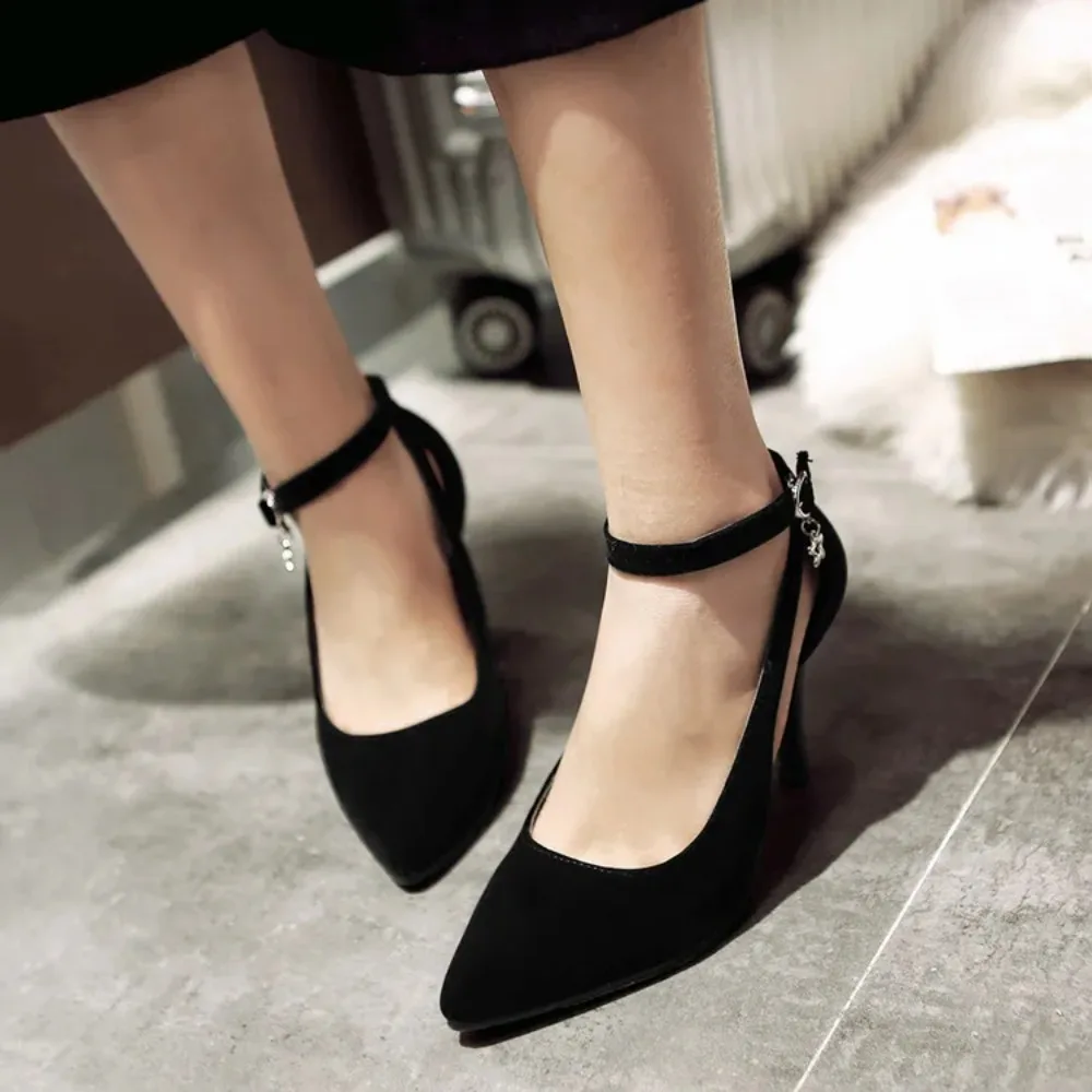 Shoes Woman 2017 New Arrival Wedding ladies high heel shoes Fashion Sweet Dress pointed toe Women Shoes Pumps Big size 28-54 E-1