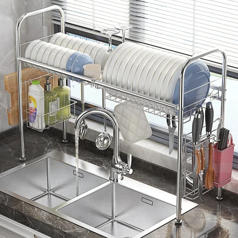 

Sink Dish Draining Rack Storage Rack Supplies Household Complete Collection Bowl Rack Shelf