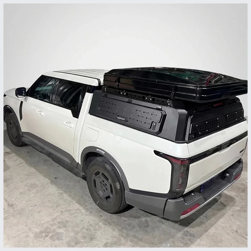 Reliable Pickup Truck Accessories Aluminum Hardtop With Rooftop Tent Outdoor Camping Protector