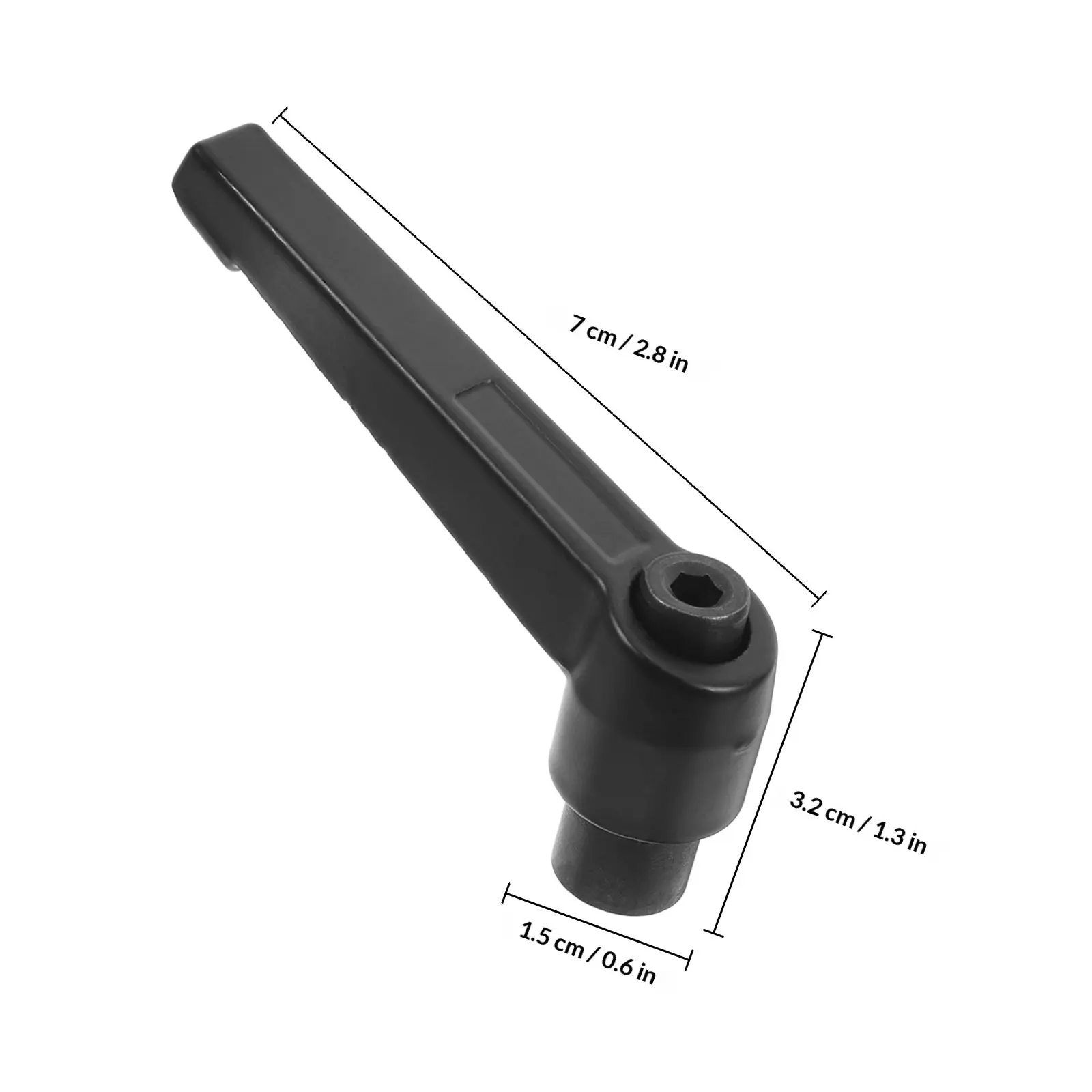 4Pcs Adjustable Clamping Lever Handles M8 X 63Mm Aluminum Alloy Ergonomic 7-Shaped Locking Screw Handles for Machines Tools