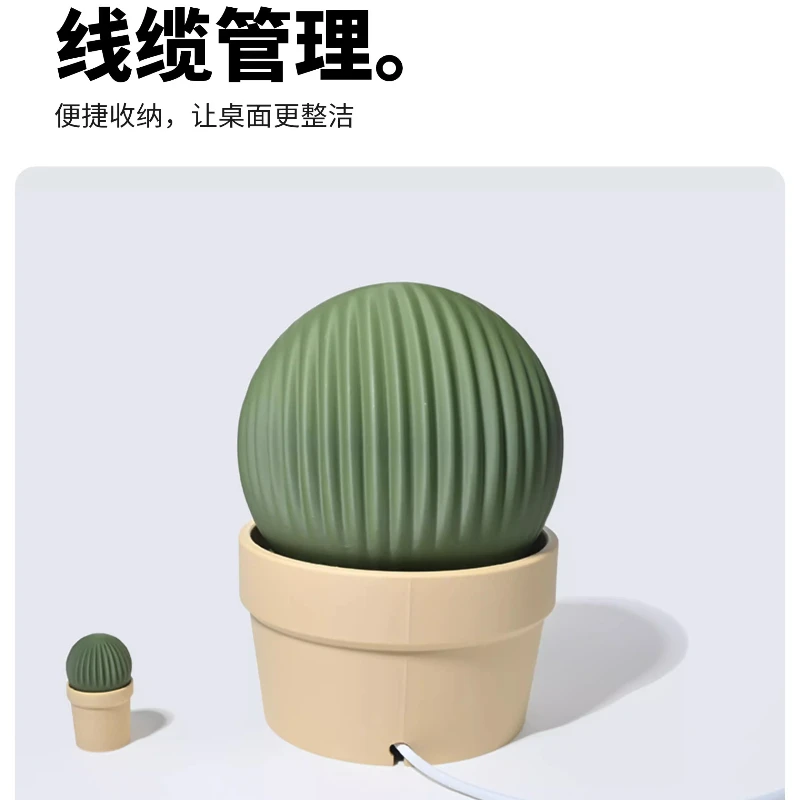 Bracket Pengisi Daya Nirkabel Bentuk Kaktus Original untuk Magsafe 25W Generasi ke-2 dengan Kabel Kepang dan Basis Magnetik