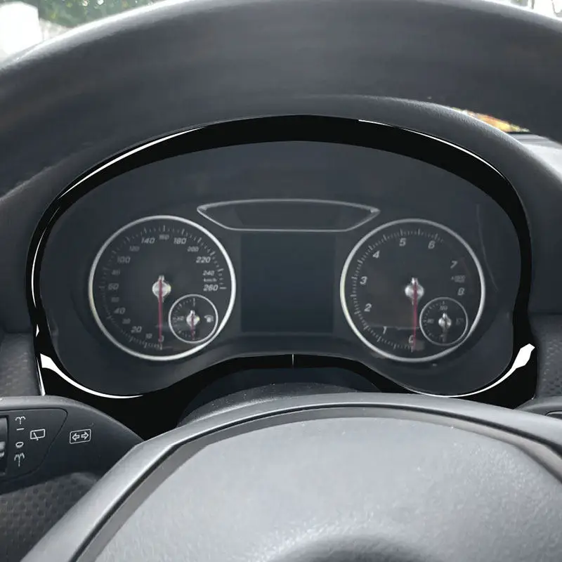 

Аксессуары для интерьера автомобиля Mercedes-Benz CLA C117 2014-2018, GLA X156 2015-2019, A-CLASS W176 2012-2019: декоративная рамка спидометра