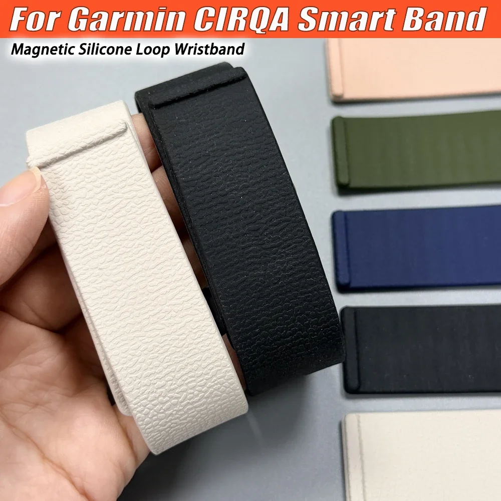 Replace Wrist Band For Garmin CIRQA Smart Band Adjustable Sport Wristband For Garmin CIRQA Magnetic Silicone Loop Strap Bracelet