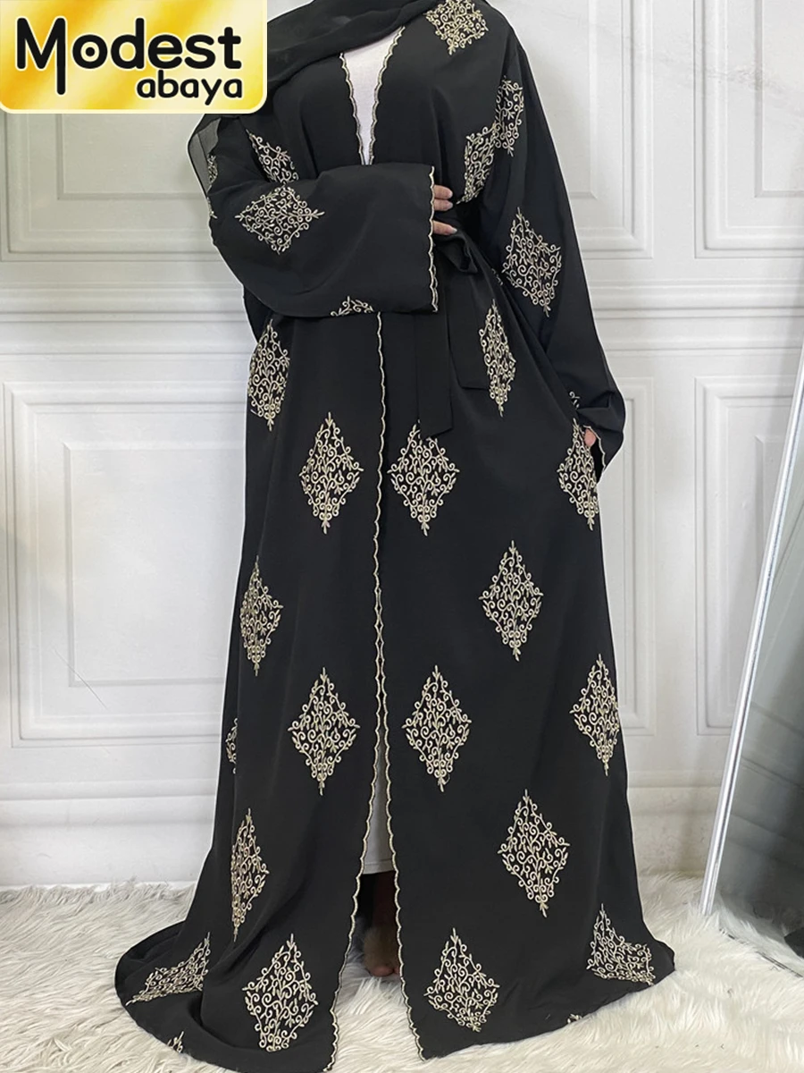 Modest Abaya Ramadan Dubai Robe Femme Musulmane Turkey Kaftan Islamic Clothing Muslim For Women Kimono Caftan Marocain Cardigan