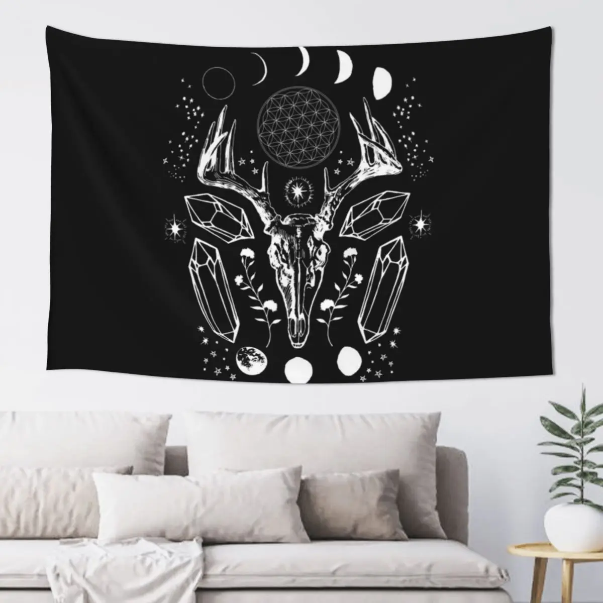 

Crystal Moon. Tapestry Decor For Bedroom Room Decor Aesthetic Bedrooms Decor Tapestry