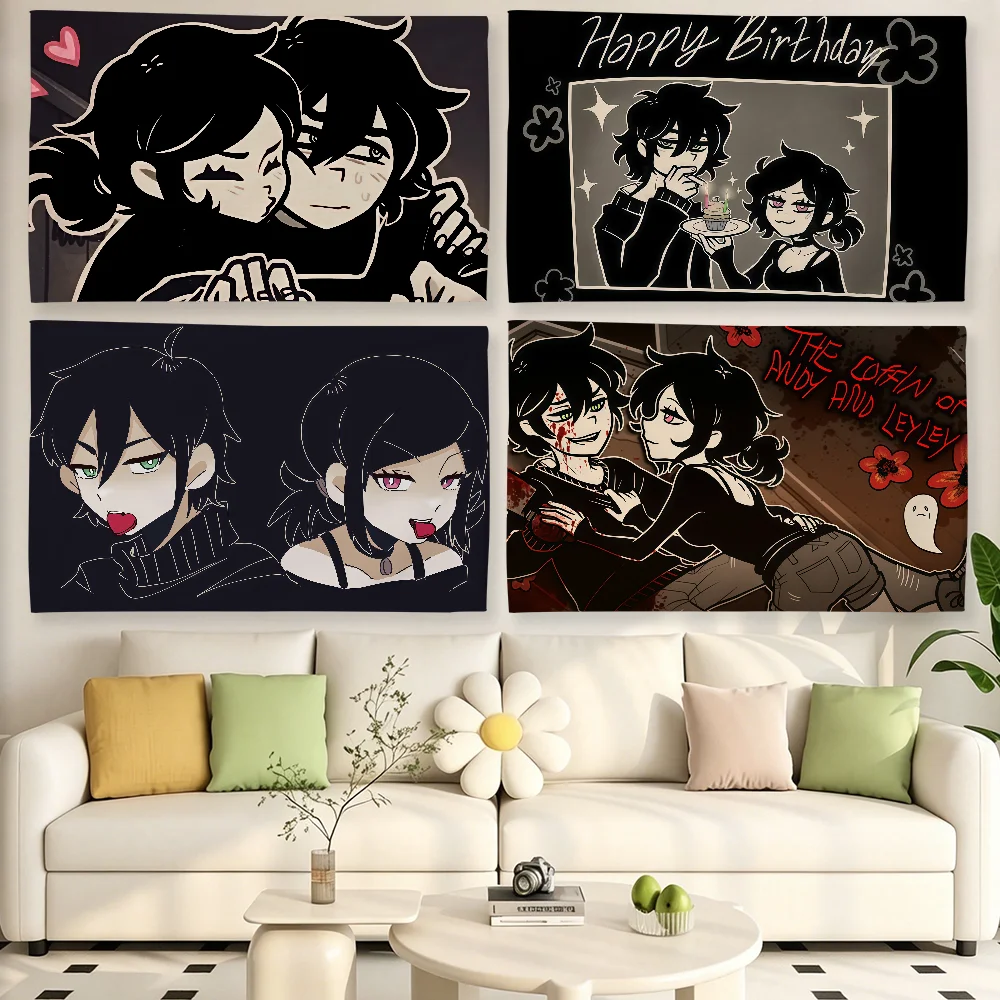 The Coffin of Andy And Leyley Flag Tapestries For Classroom Dormitory Camping Picnic Party Cheering Home Indoor Outdoor Decor