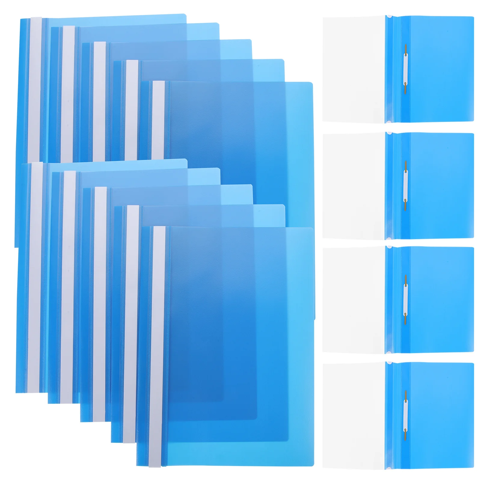 

15Pcs A4 Document Folder PP Material Office File Organizer Document Binder Project File Case Desktop Paper Organizer School Use