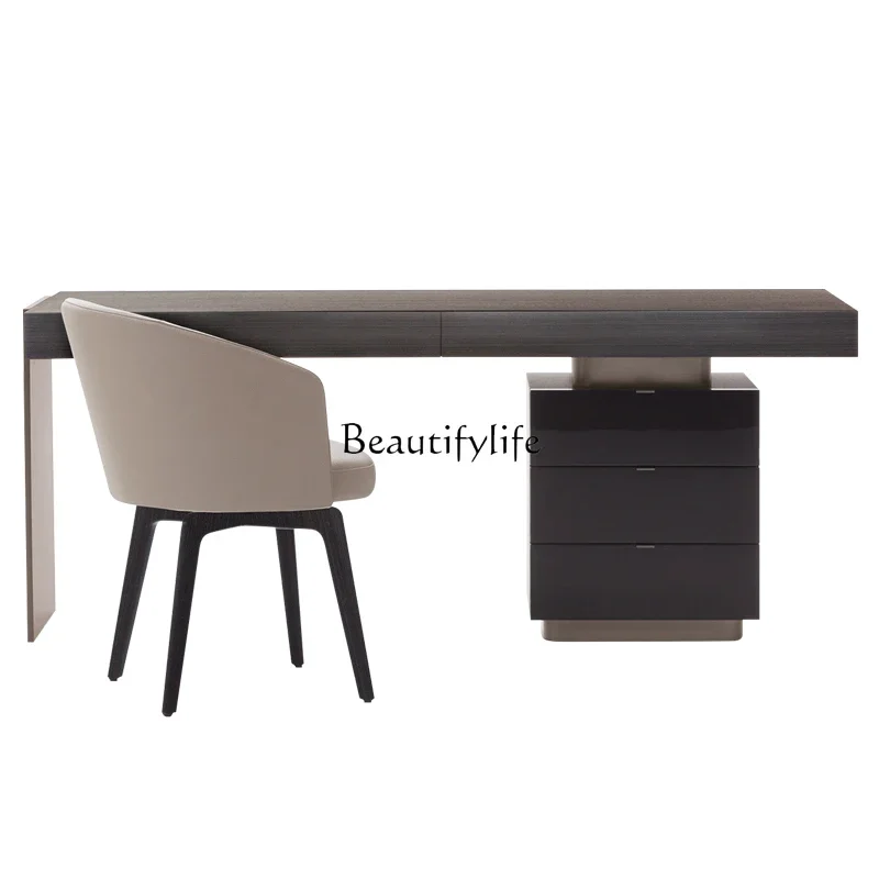 

ls 04Italian light luxury desk light luxury simple writing desk desk