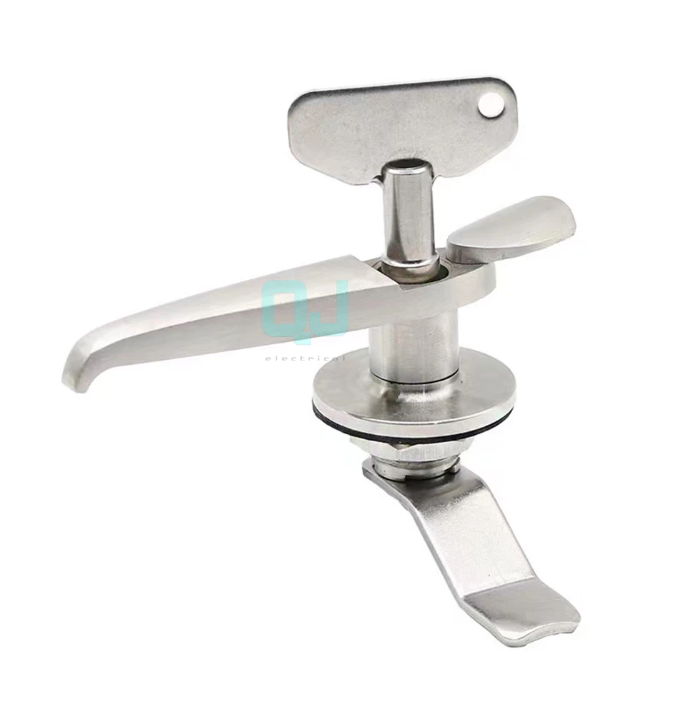 High-quality New 1set MS308-3 Key lock distribution cabinet lock 304 stainless steel 22mm outdoor handle lock