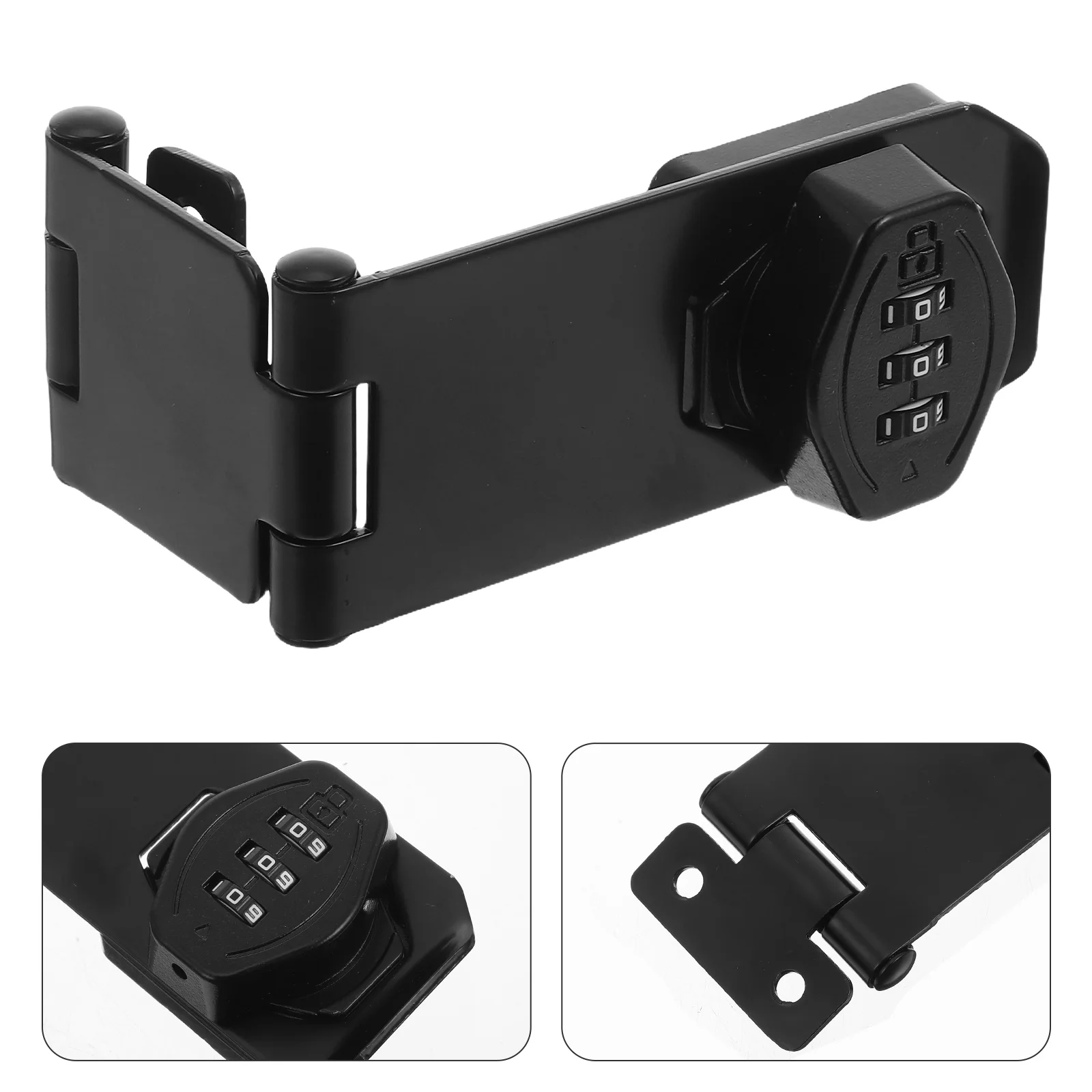 1 Juego de cerradura de combinación sin llave para cajones, gabinetes con doble bisagra, cerradura de puerta de gabinete con contraseña, gabinete con contraseña para el hogar L