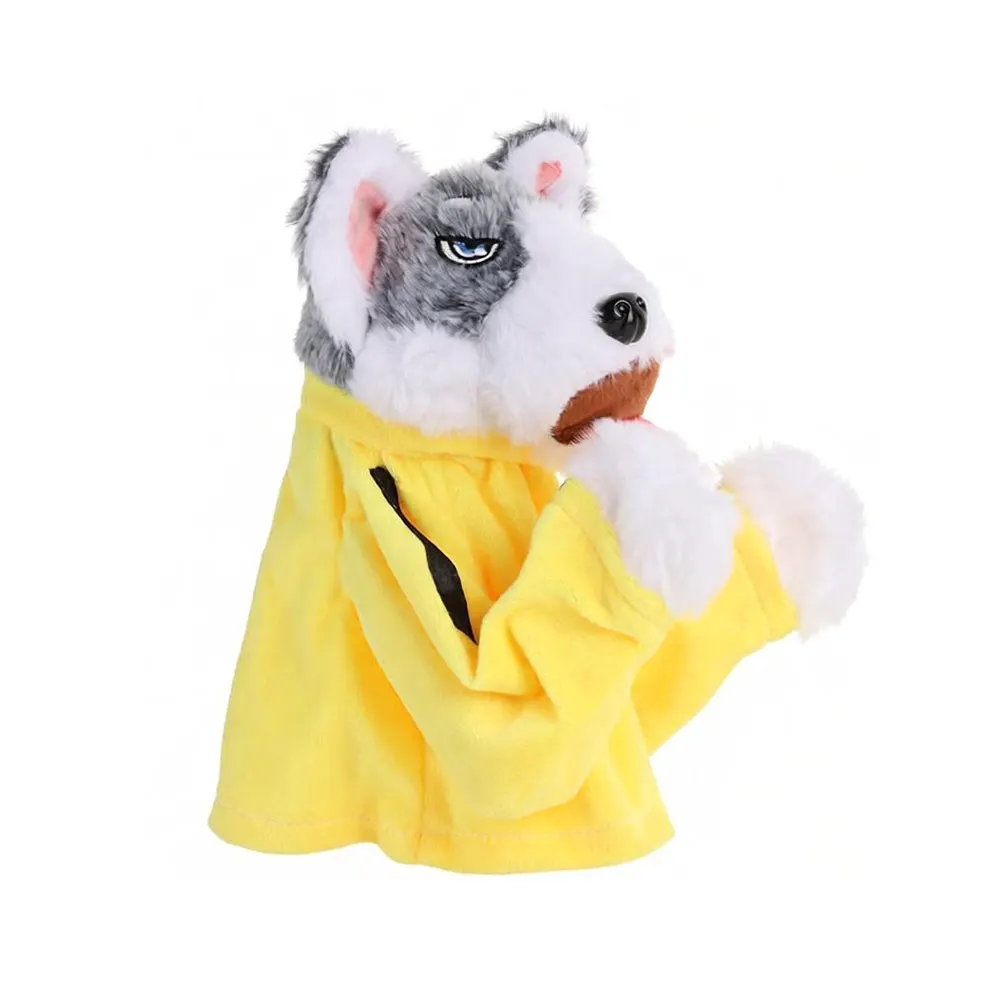 New with Sound Boxing Dog Doll Battle Plush Tricky Doll Kids Gifts Husky Vocal Hand Puppet